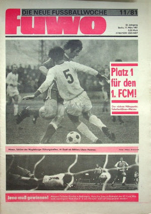 Fuwo Fussballwoche 11/1981