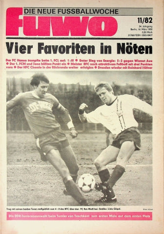 Fuwo Fussballwoche 11/1982