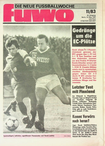 Fuwo Fussballwoche 11/1983