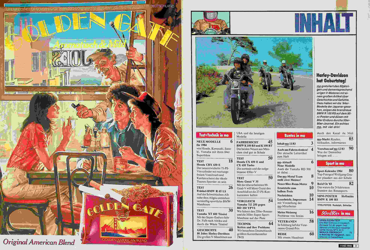 Inhaltsverzeichnis MO Magazin 11/1983