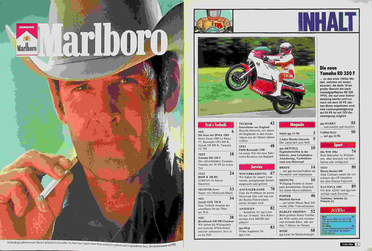 Inhaltsverzeichnis MO Magazin 11/1984