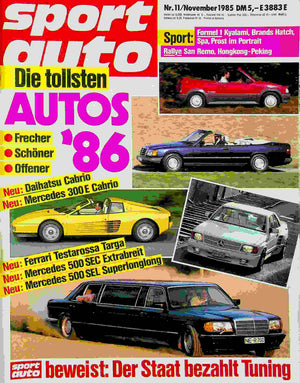 Sport Auto 11/1985