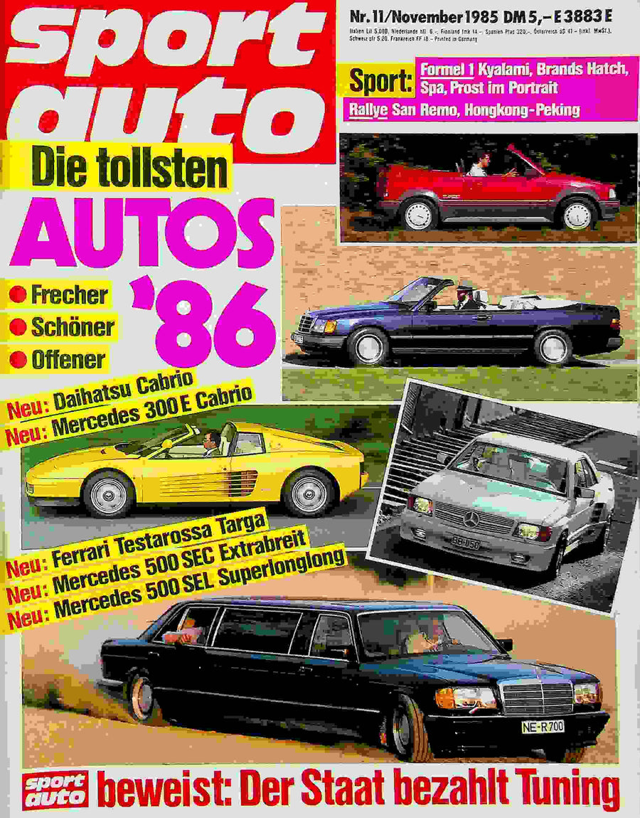 Sport Auto 11/1985
