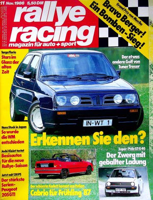 Rallye Racing 11/1986