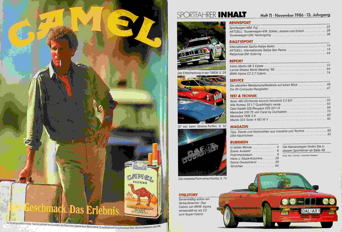 Inhaltsverzeichnis Sport Fahrer 11/1986
