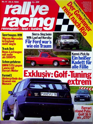 Rallye Racing 11/1988