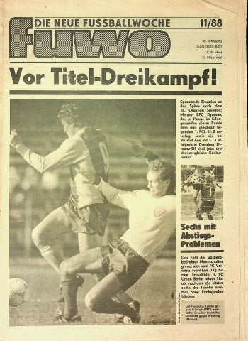 Fuwo Fussballwoche 11/1988