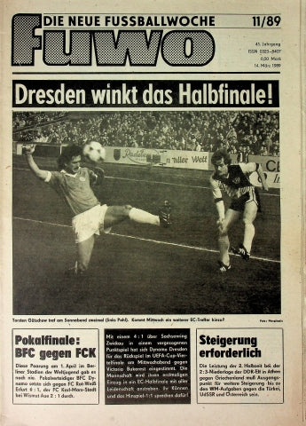 Fuwo Fussballwoche 11/1989