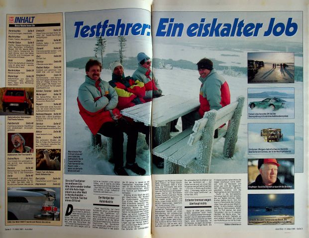 Inhaltsverzeichnis Auto Bild 11/1991