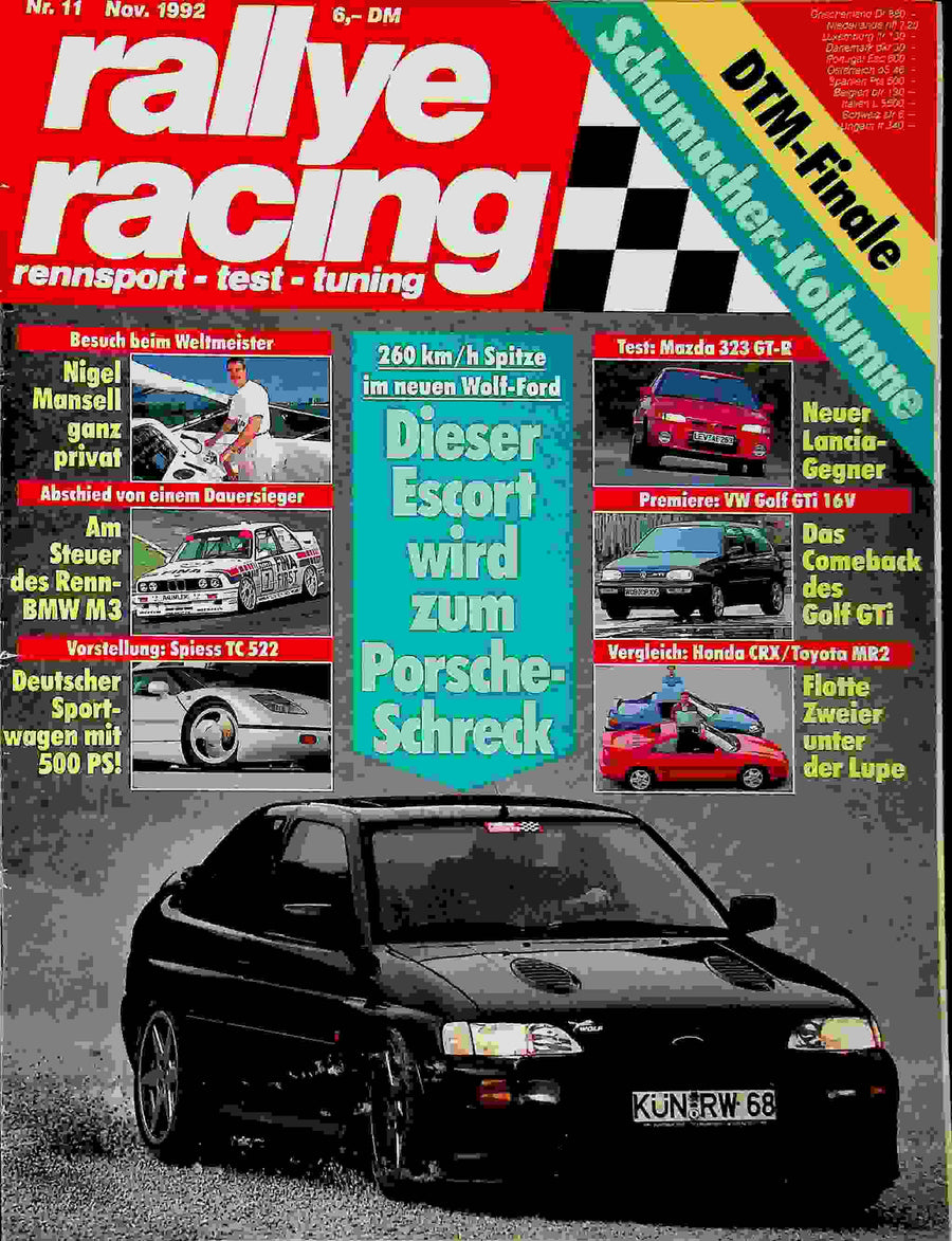 Rallye Racing 11/1992