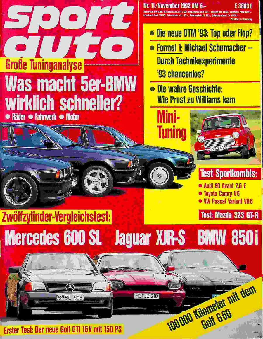 Sport Auto 11/1992