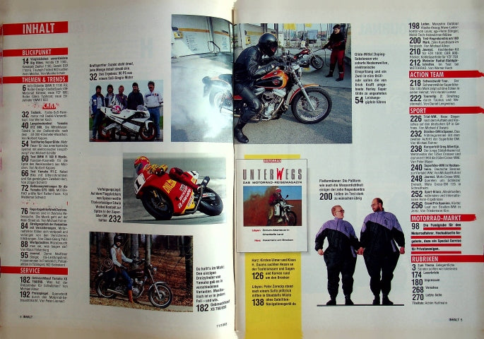 Inhaltsverzeichnis Motorrad 11/1993