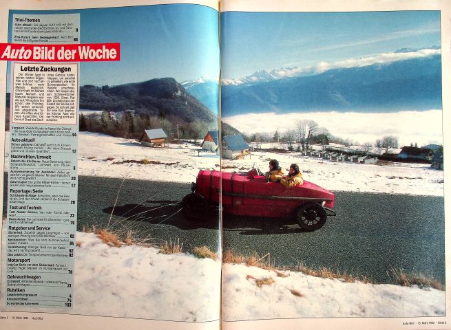 Inhaltsverzeichnis Auto Bild 11/1993