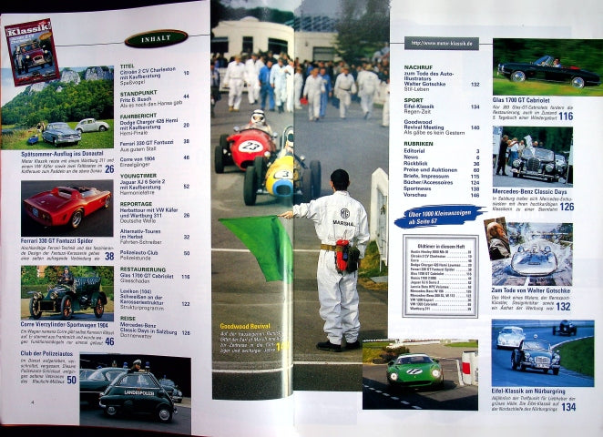 Inhaltsverzeichnis Motor Klassik 11/2000