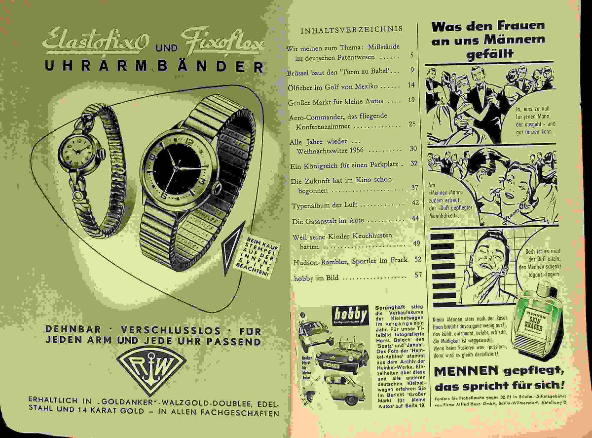 Inhaltsverzeichnis Hobby 12/1956