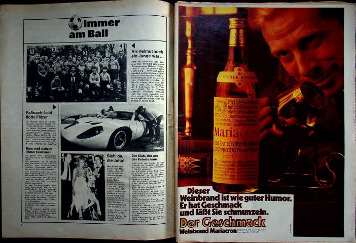 Inhaltsverzeichnis Kicker 12/1970