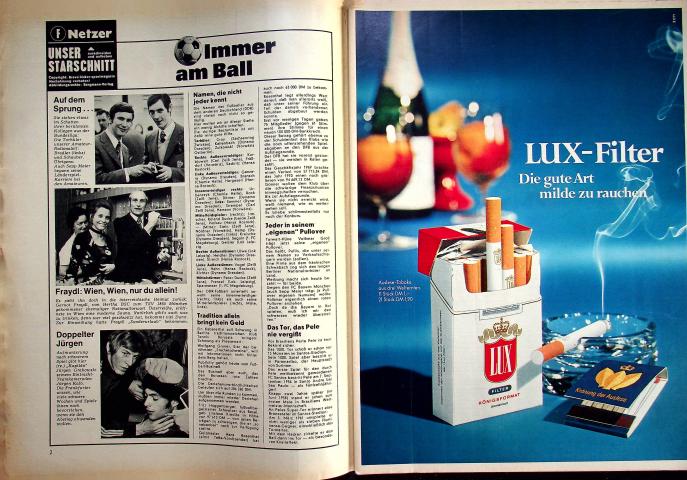 Inhaltsverzeichnis Kicker 12/1971