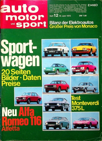 Auto Motor und Sport 12/1972