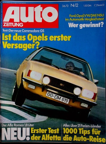 Autozeitung 12/1972