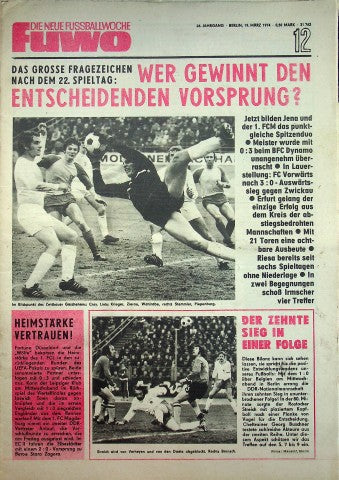 Fuwo Fussballwoche 12/1974