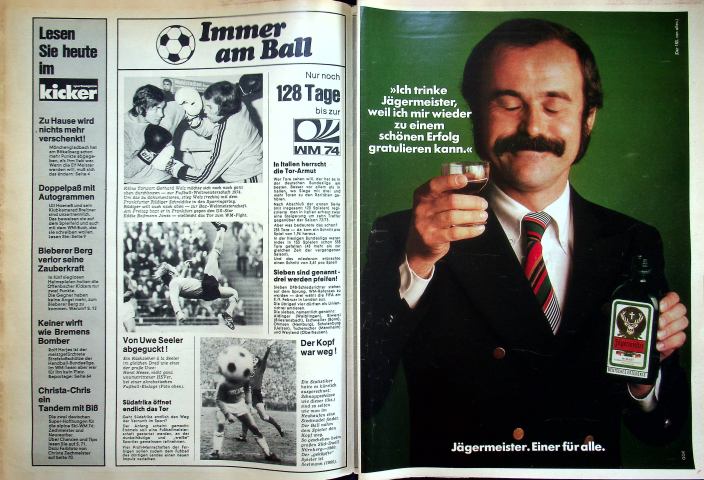 Inhaltsverzeichnis Kicker 12/1974