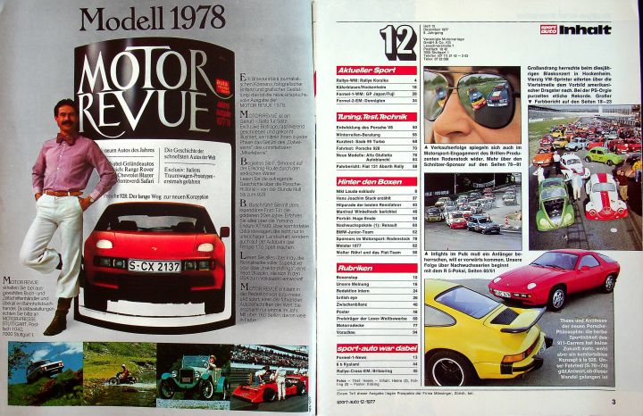 Inhaltsverzeichnis Sport Auto 12/1977