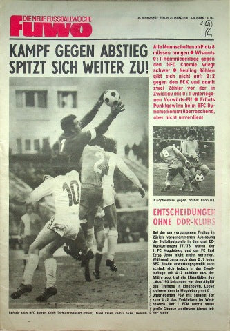 Fuwo Fussballwoche 12/1978