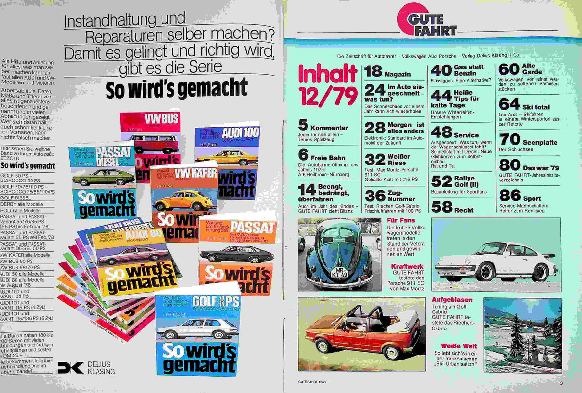Inhaltsverzeichnis Gute Fahrt 12/1979