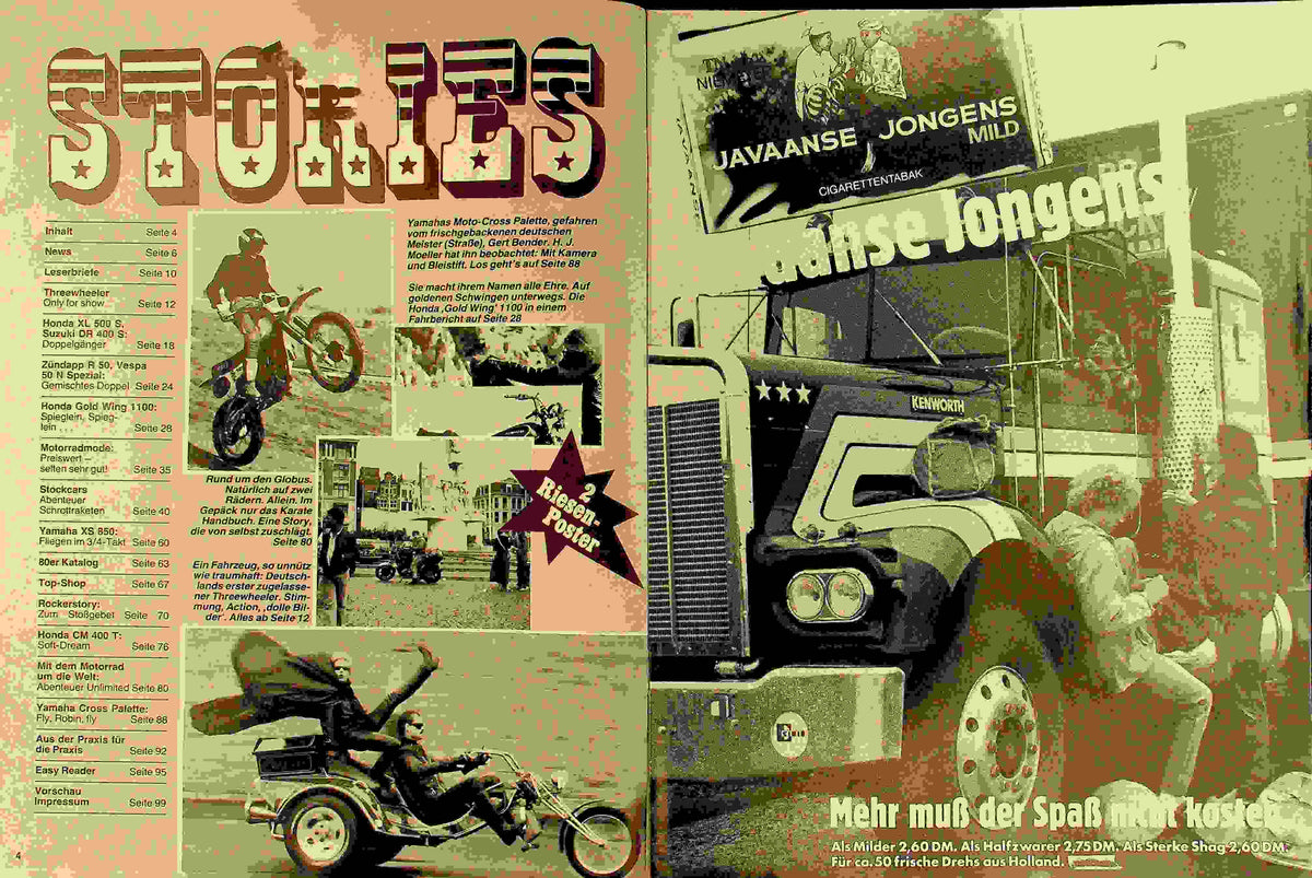 Inhaltsverzeichnis Easy Rider 12/1980