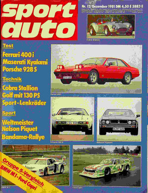Sport Auto 12/1981