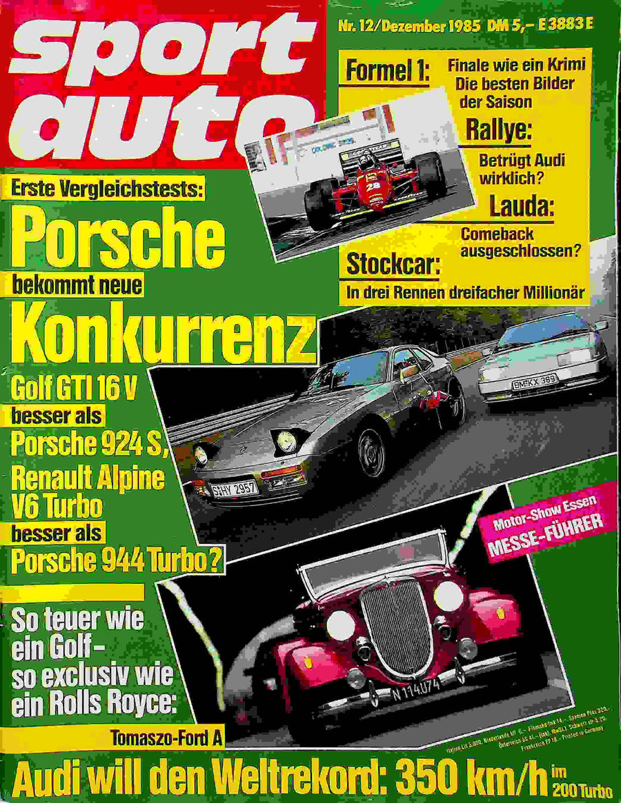 Sport Auto 12/1985