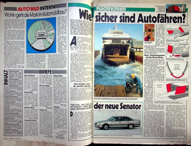 Inhaltsverzeichnis Auto Bild 12/1987