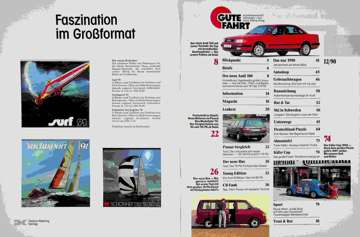 Inhaltsverzeichnis Gute Fahrt 12/1990