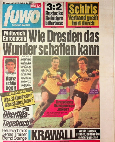 Fuwo Fussballwoche 12/1991