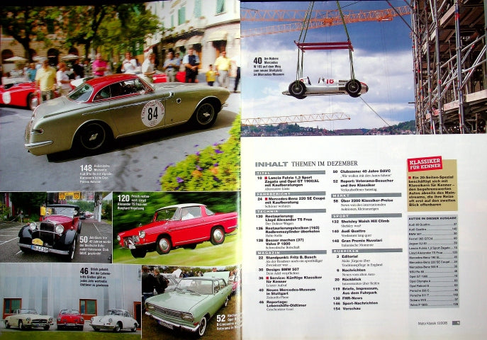 Inhaltsverzeichnis Motor Klassik 12/2005
