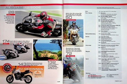 Inhaltsverzeichnis Motorrad 12/2006