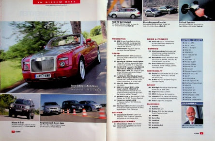 Inhaltsverzeichnis Auto Motor und Sport 12/2007