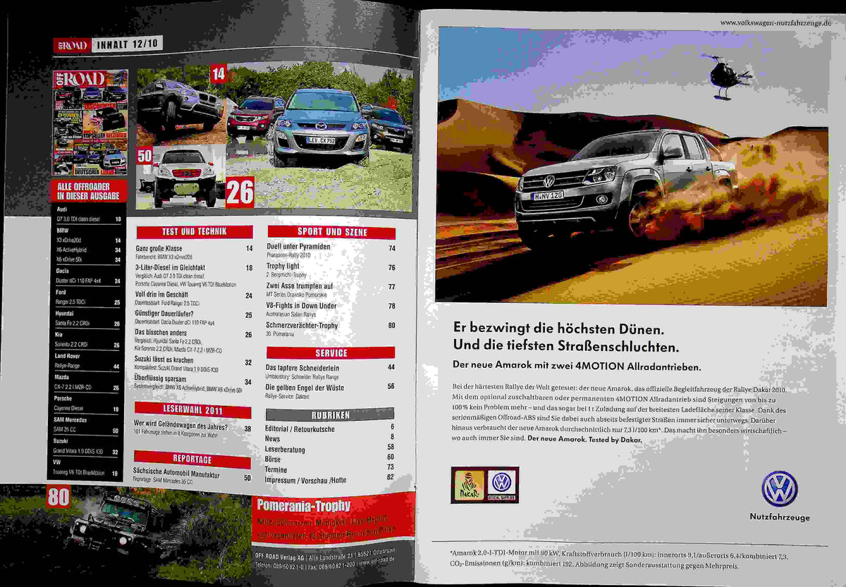 Inhaltsverzeichnis Offroad 12/2010