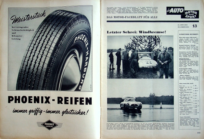 Inhaltsverzeichnis Auto Motor und Sport 13/1952