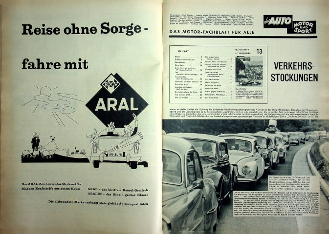 Inhaltsverzeichnis Auto Motor und Sport 13/1960