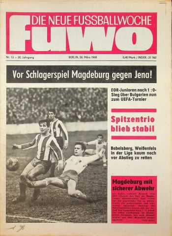 Fuwo Fussballwoche 13/1968