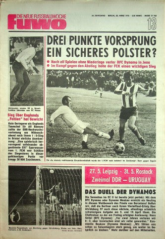 Fuwo Fussballwoche 13/1972