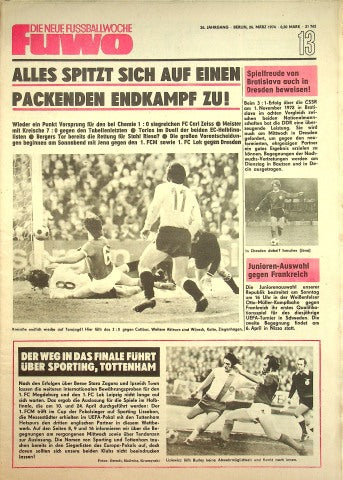 Fuwo Fussballwoche 13/1974