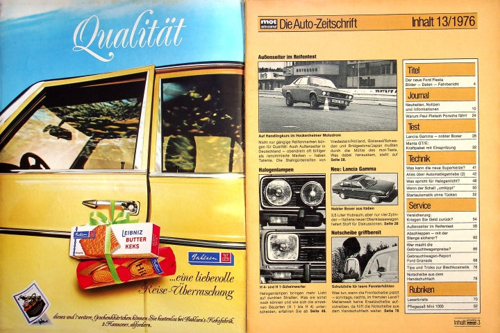Inhaltsverzeichnis MOT 13/1976