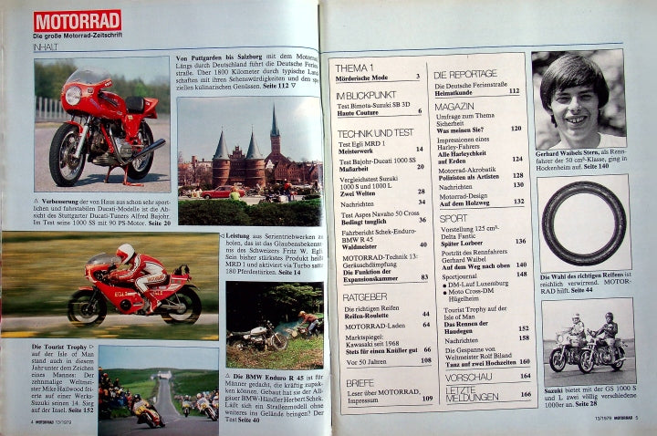 Inhaltsverzeichnis Motorrad 13/1979