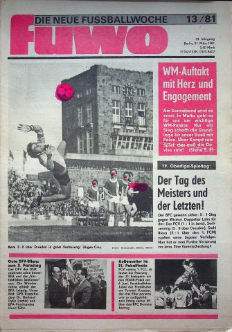 Fuwo Fussballwoche 13/1981