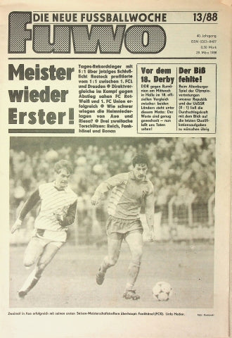 Fuwo Fussballwoche 13/1988