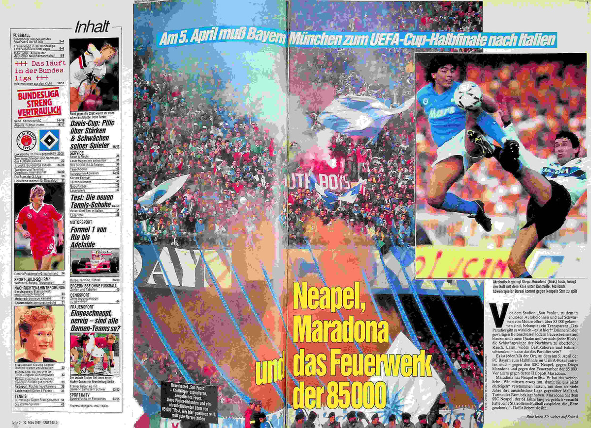 Inhaltsverzeichnis Sport Bild 13/1989