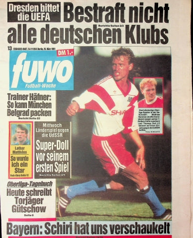 Fuwo Fussballwoche 13/1991