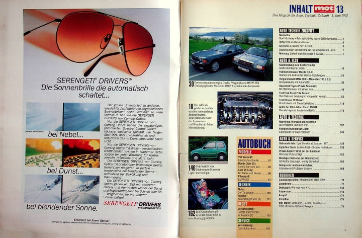 Inhaltsverzeichnis MOT 13/1992